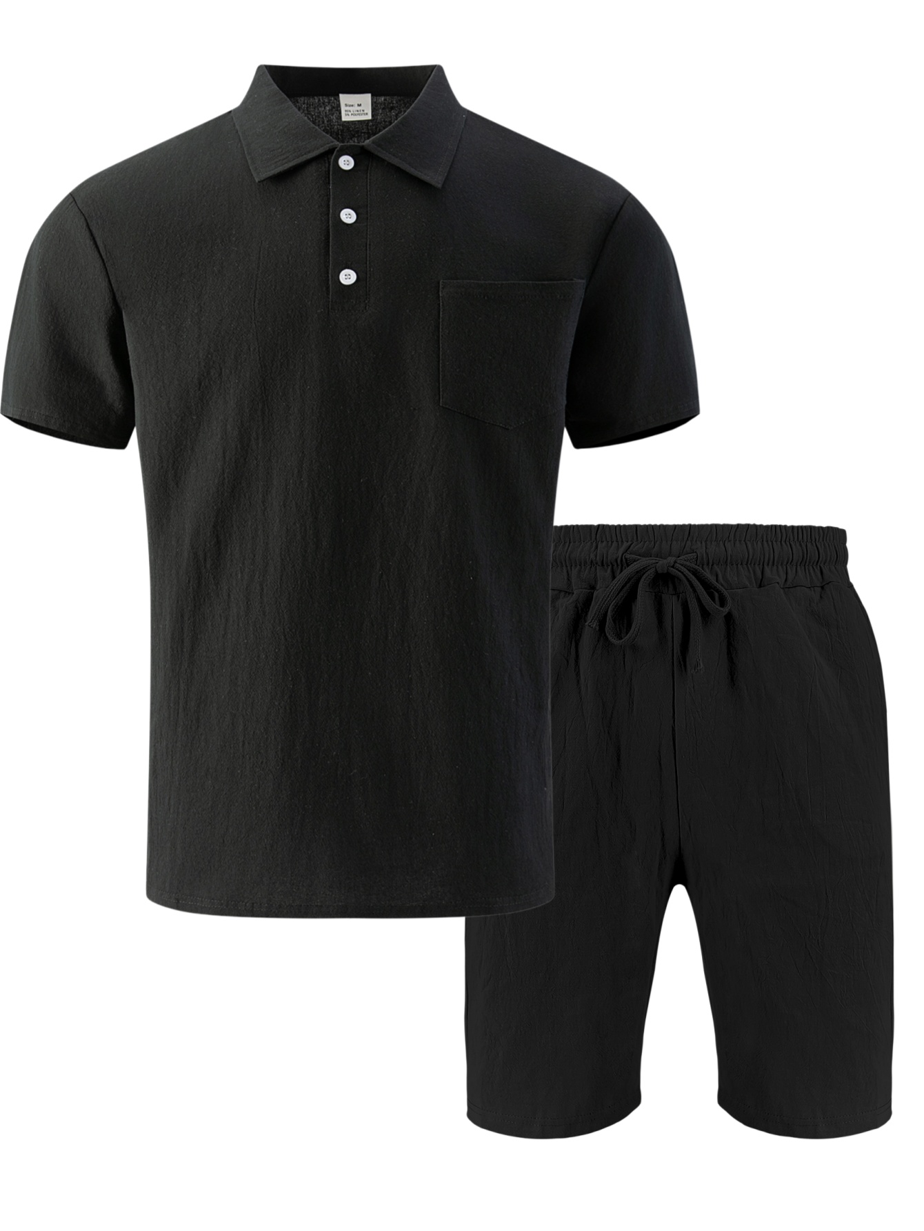 Streetwear Brand Shorts - Ensemble 2 pièces pour homme, polo
