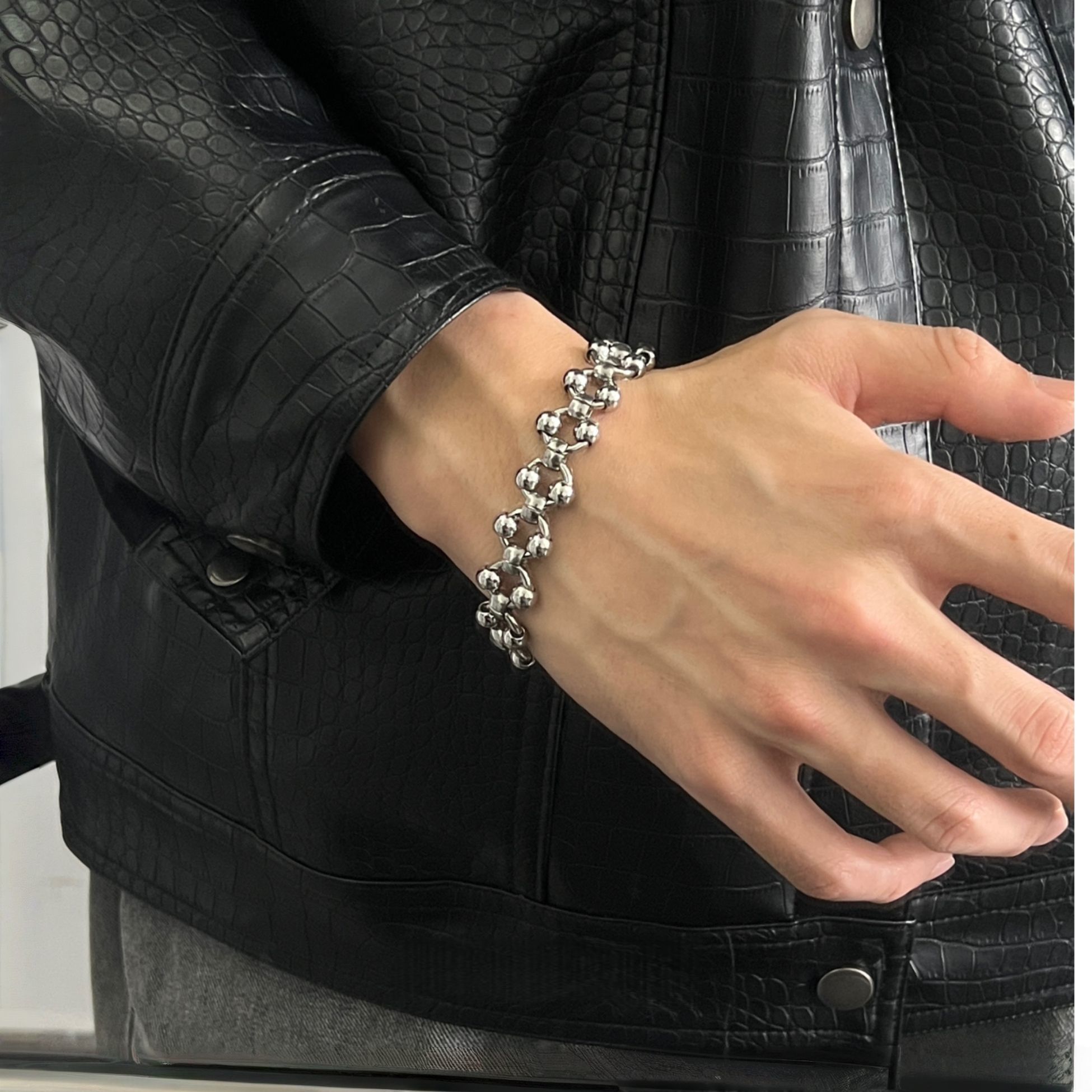 Streetwear Brand Jewelry - Bracelet en acier creux style Heavy
