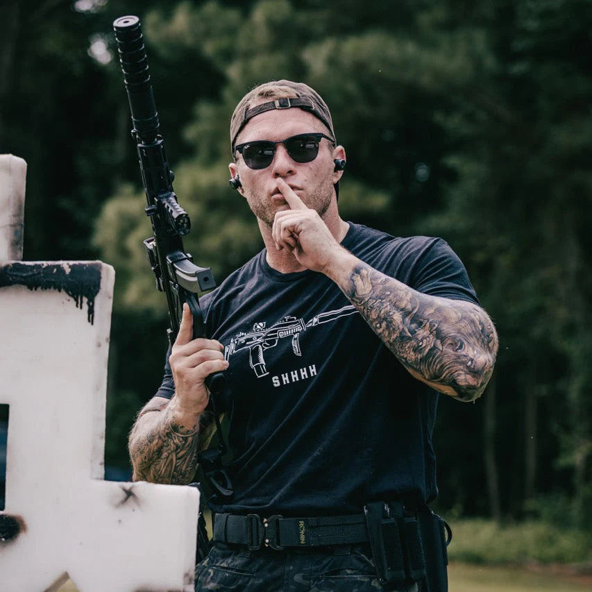 Streetwear Brand Trends - T-shirt tactique Shhhhh Hardcore Veteran, tendance,