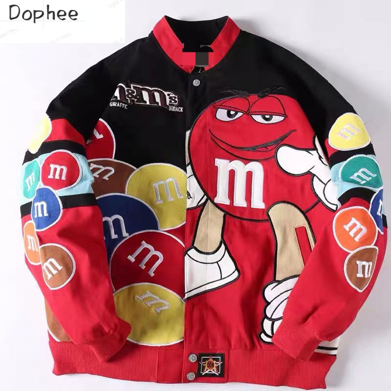 Streetwear Brand Jacket - Vestes brodées Hip Hop pour Couple,