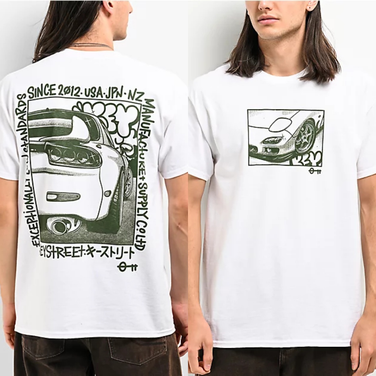 Streetwear Brand Trends - T-shirt classique Halftone Racing Y2K rétro