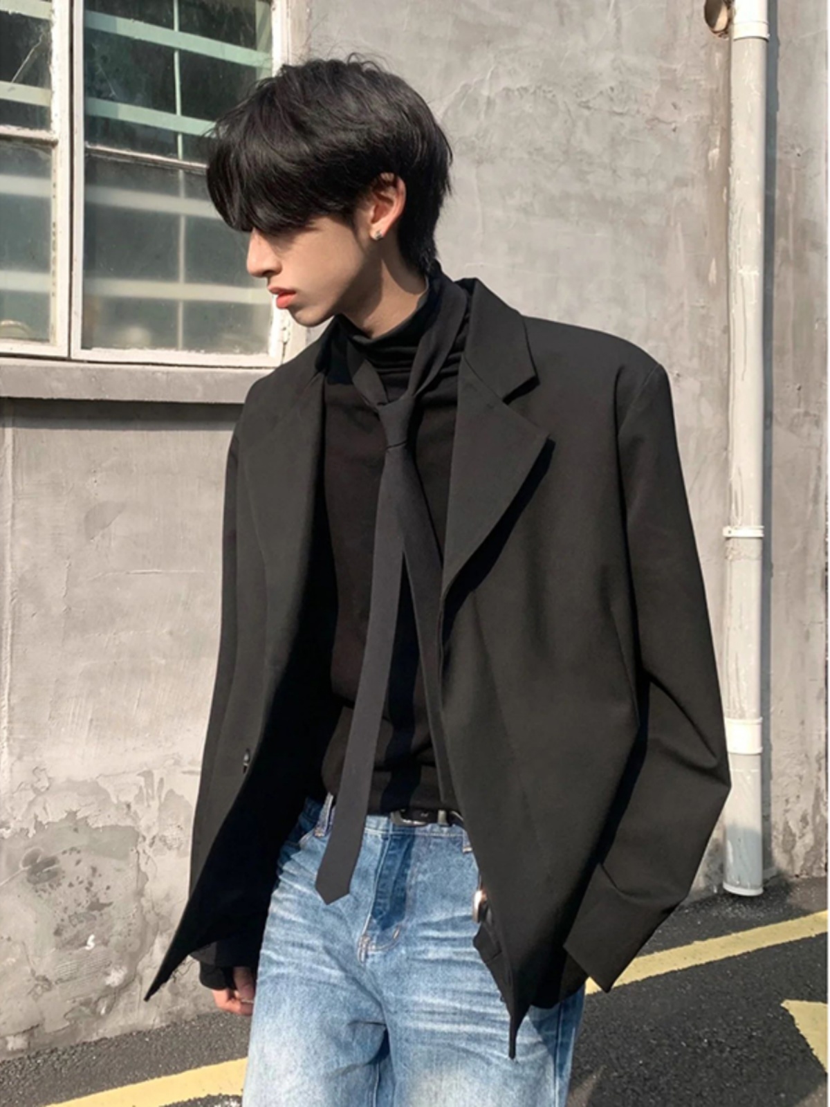 Streetwear Brand Jacket - Veste de costume pour homme Cleanfit,