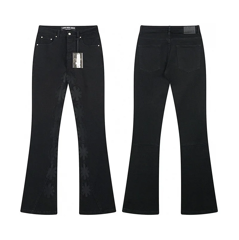 Streetwear Brand With Flowers - LOSTSHDWS 2026 Jeans Slim Brodés Homme