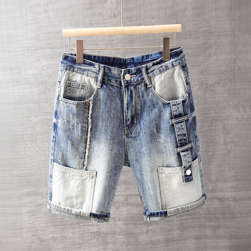 Streetwear Brand Shorts - Jean court homme pantalon avec poches