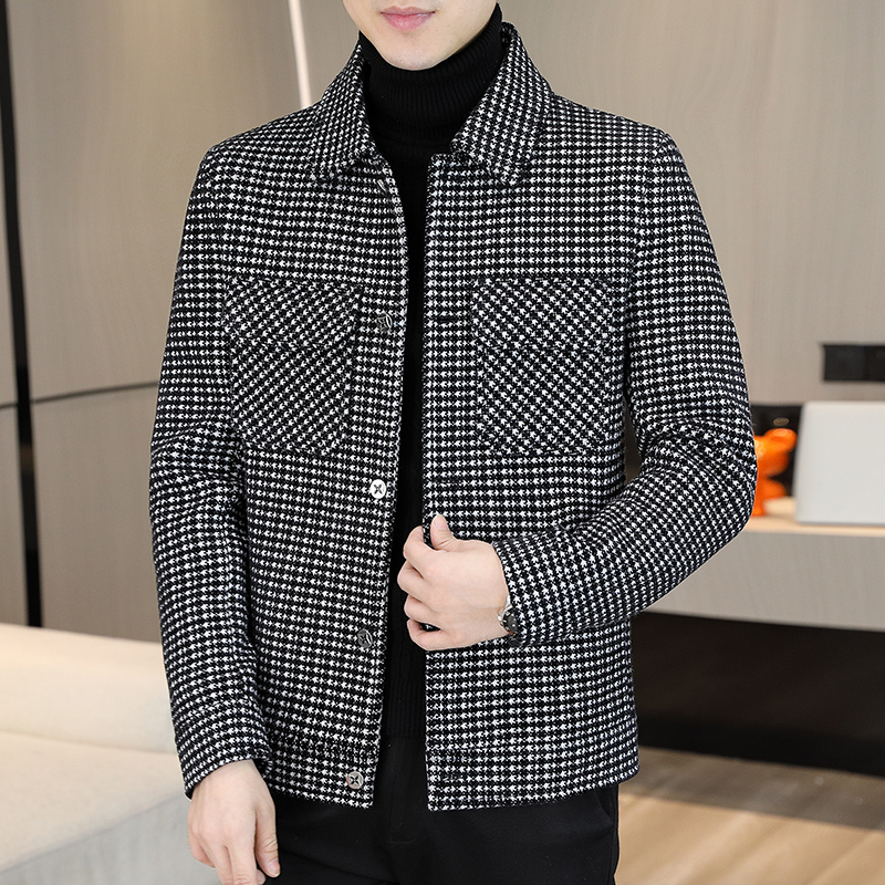 Streetwear Brand Jacket - Vestes en laine à carreaux pour