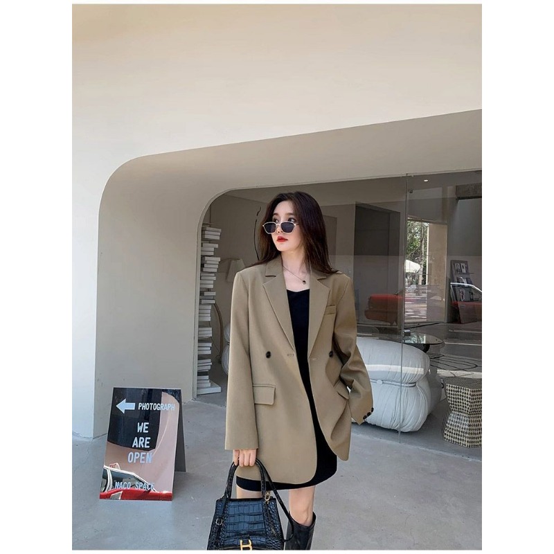 Blazer noir à manches longues  - Streetwear Brand Jacket avis et prix