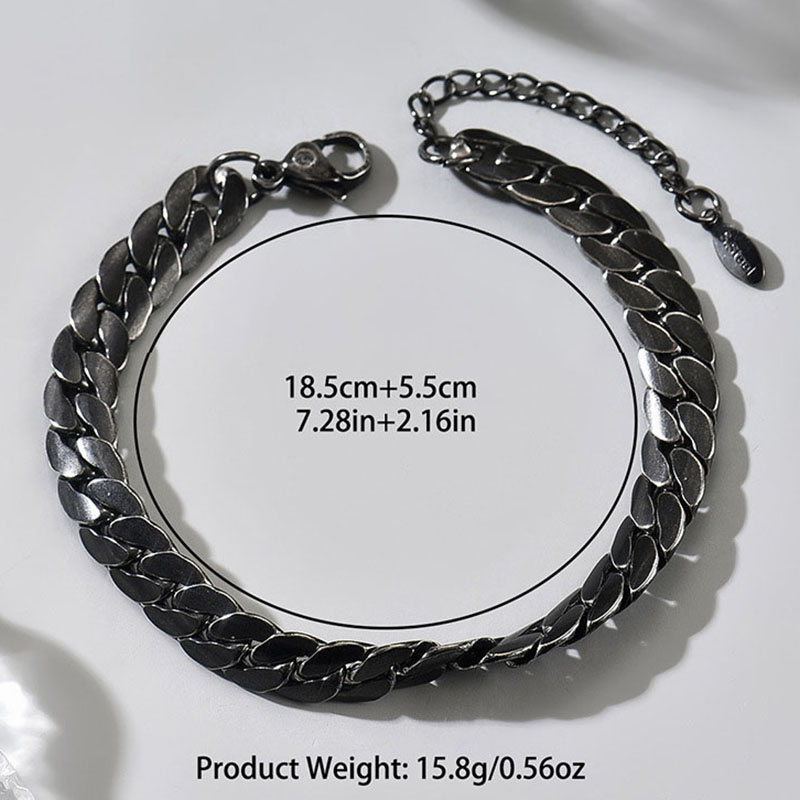 Bracelet en acier inoxydable d - Streetwear Brand Jewelry avis et prix