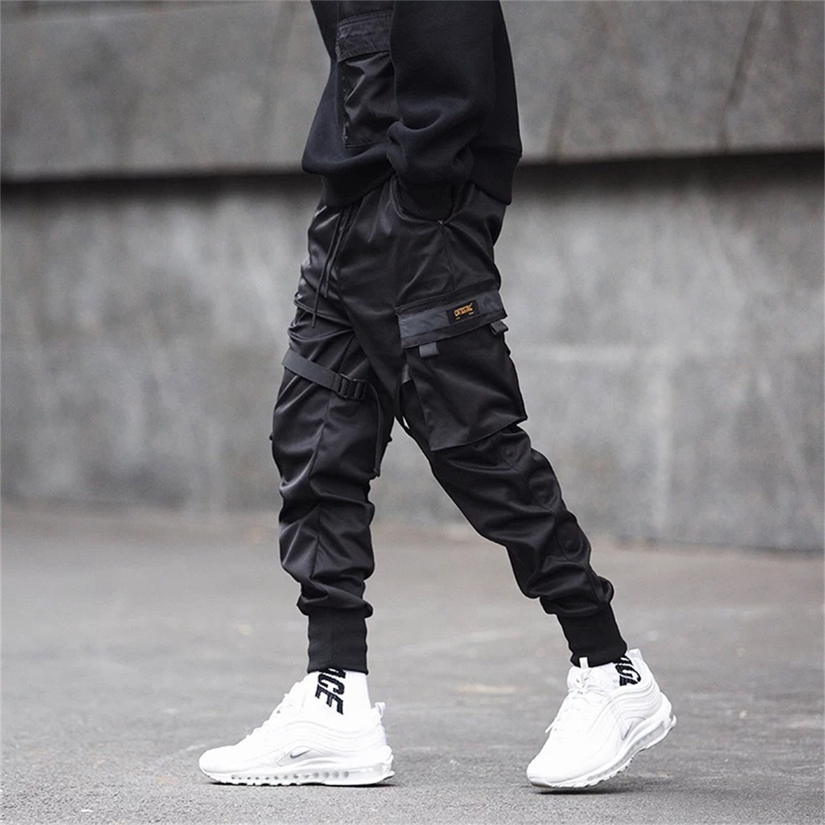 Pantalon Cargo Hip Hop noir, p - Streetwear Brand Jacket avis et prix
