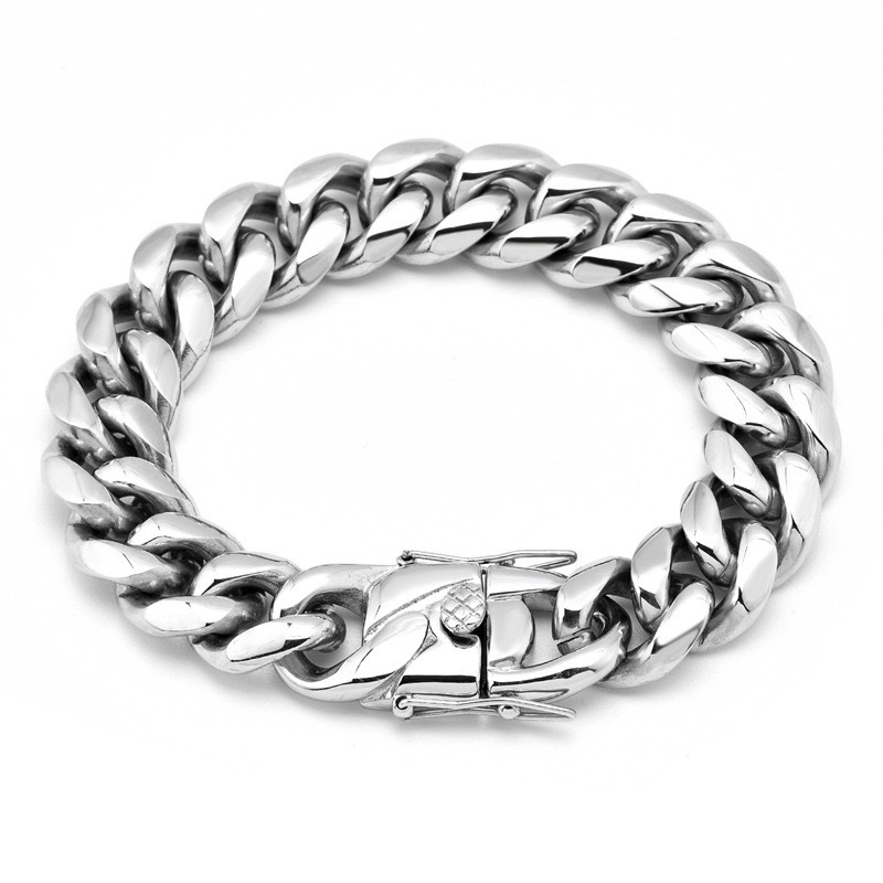 Bracelet en acier inoxydable d - Streetwear Brand Jewelry avis et prix