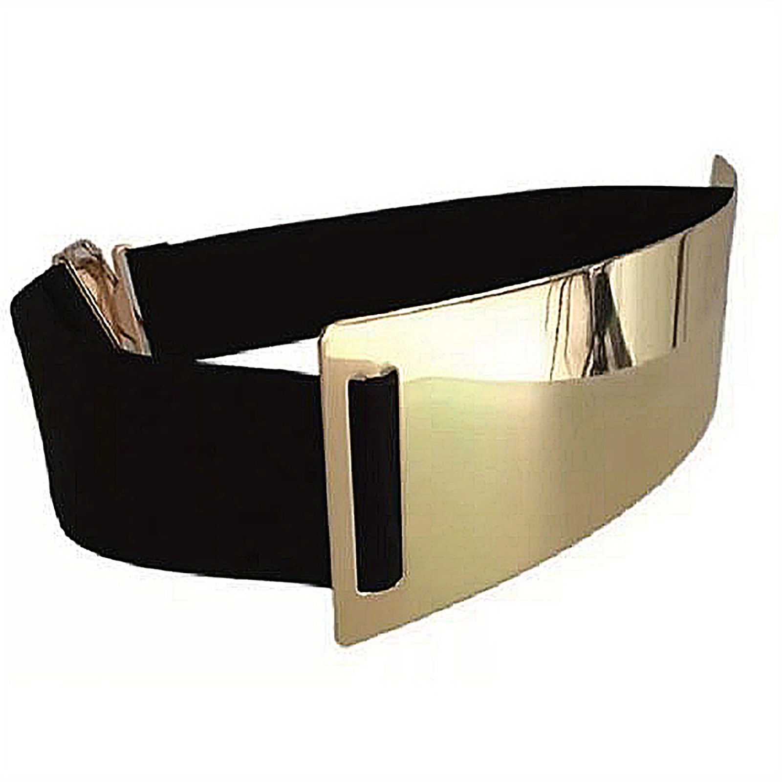 Ceinture large brillante métal - Off White Belt avis et prix
