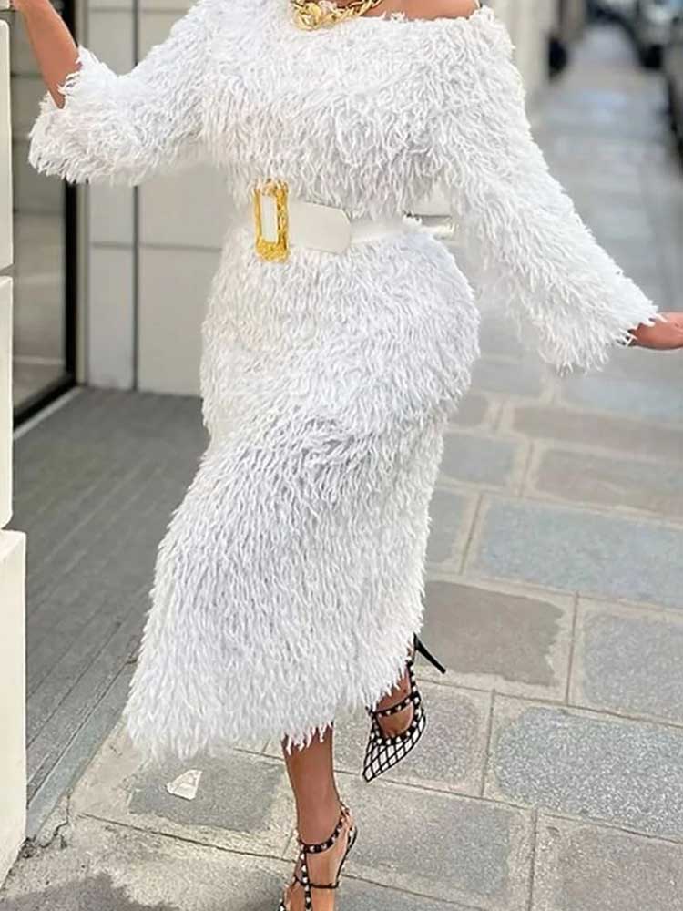 Robe de soirée d'hiver pour fe - Off White Belt avis et prix