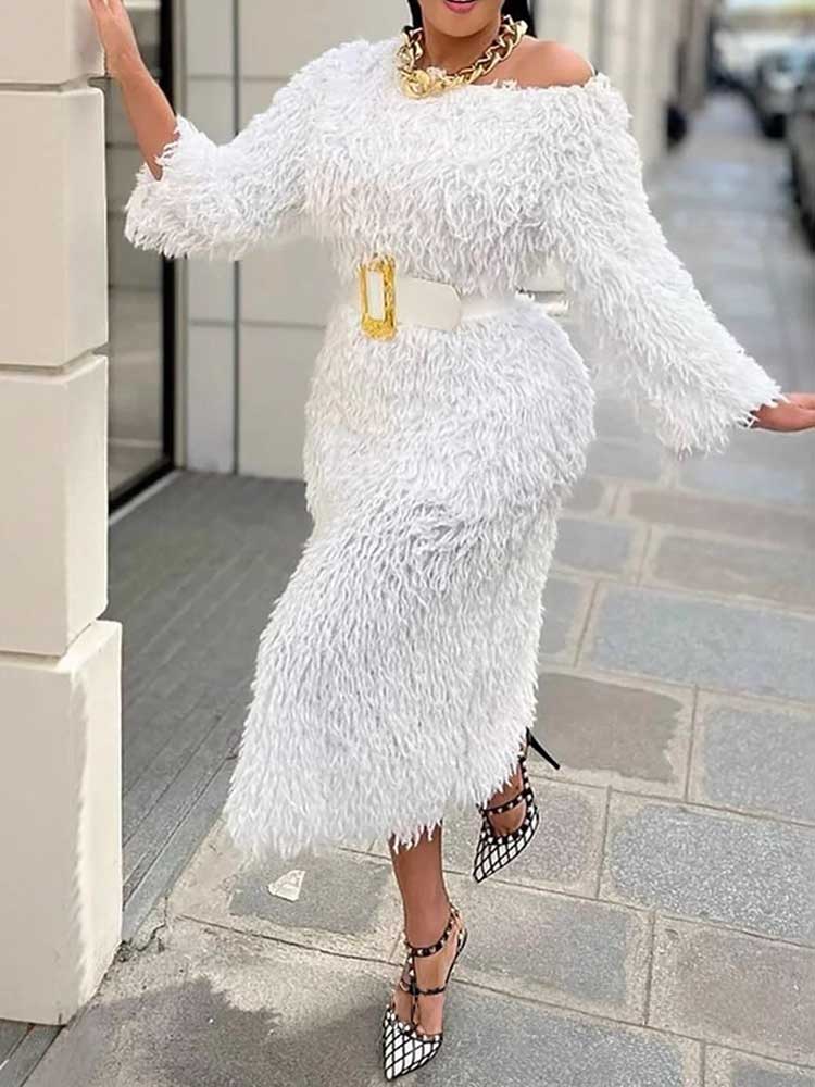 Robe de soirée d'hiver pour fe - Off White Belt avis et prix