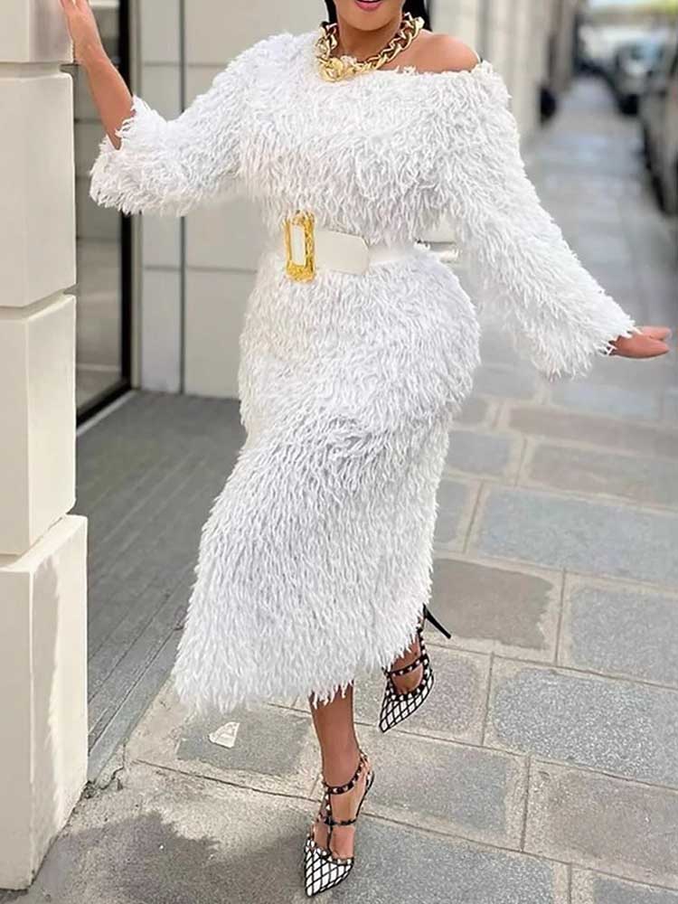 Robe de soirée d'hiver pour fe - Off White Belt avis et prix