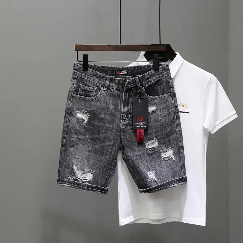 Short en jean déchiré extensib - Streetwear Brand Shorts avis et prix