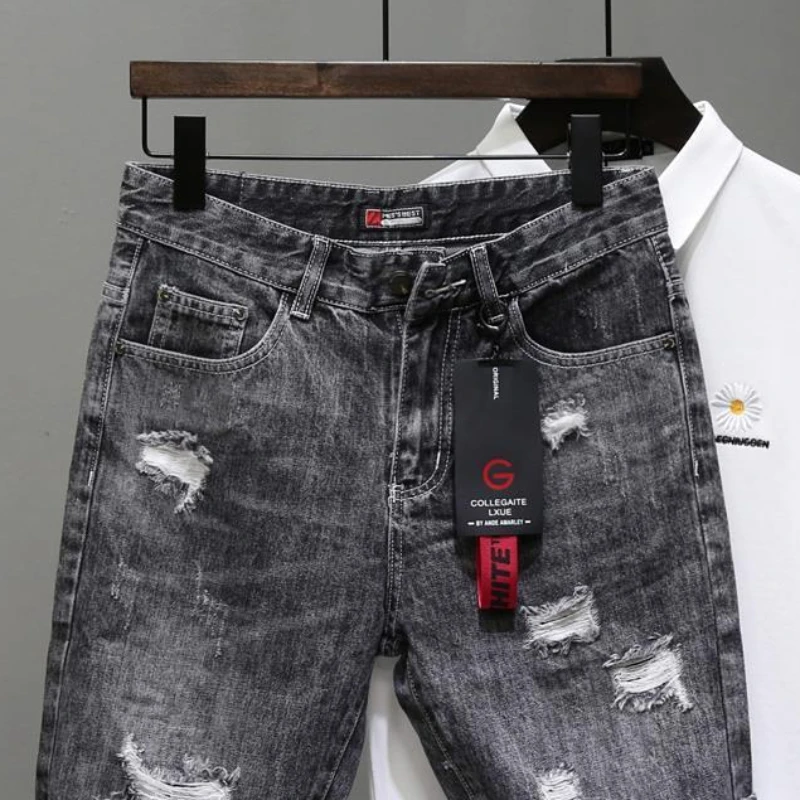 Short en jean déchiré extensib - Streetwear Brand Shorts avis et prix